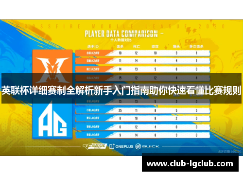 英联杯详细赛制全解析新手入门指南助你快速看懂比赛规则