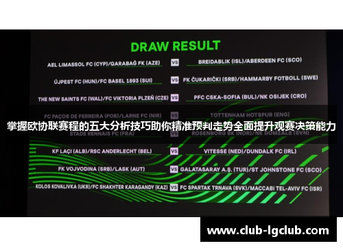 掌握欧协联赛程的五大分析技巧助你精准预判走势全面提升观赛决策能力 掌握欧协联赛程的五大分析技巧助你精准预判走势全面提升观赛决策能力